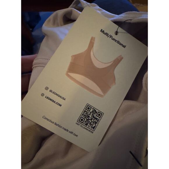 Brand New Leonisa Women's Size 42B Light Brown Posture Corrector Bra Multi - Picture 7 of 9